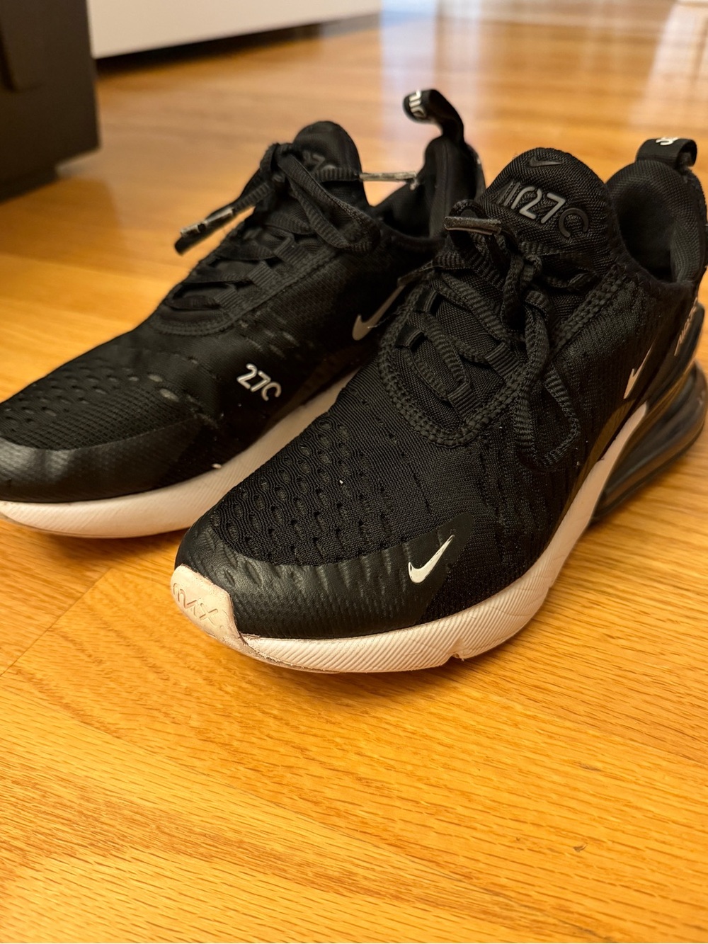 Nike Air Max 270 Athletic Shoes - Black/White